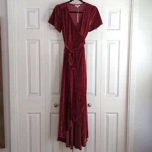Baltic Born velvet wrap dress, size Medium